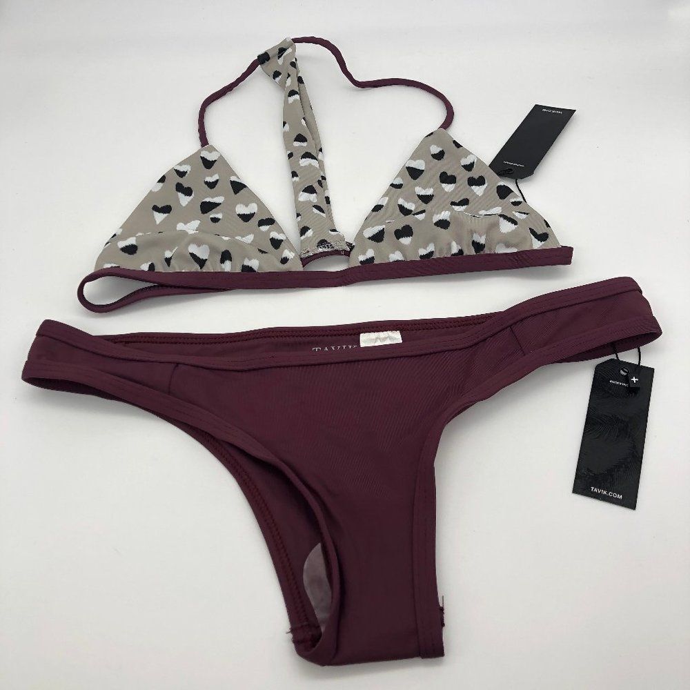 New with Tags Tavik+ Purple Heart Bikini - Size S